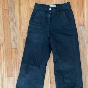 Everlane wide leg black pants